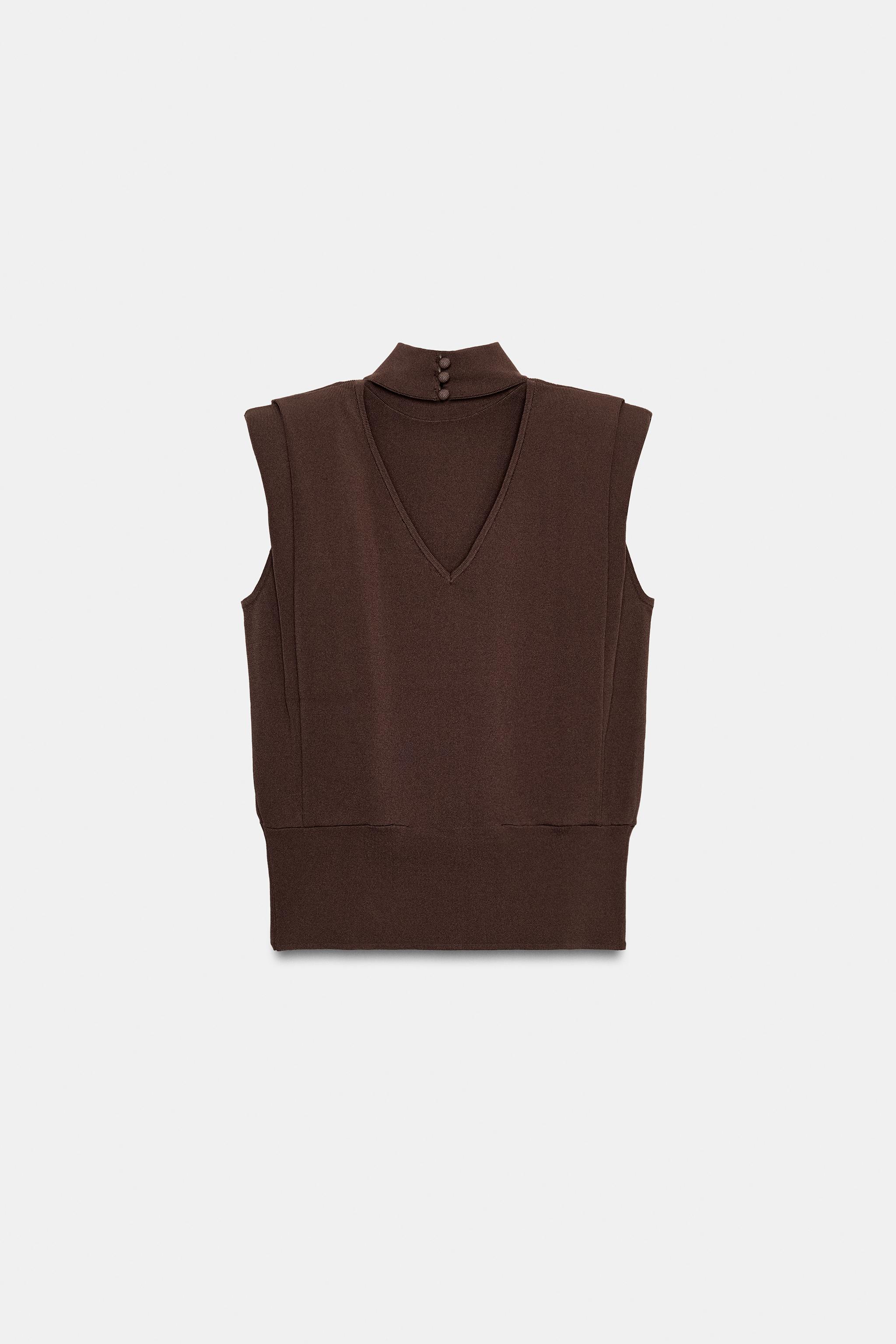 OPEN BACK KNIT TOP